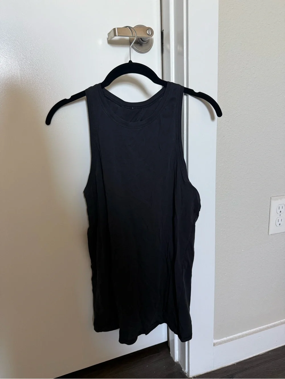 Lululemon Black backless Tank Top